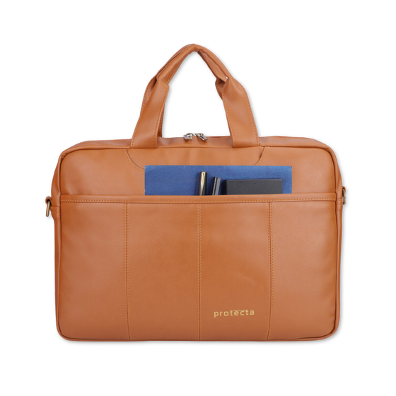 Tan | Protecta Higher Ground Premium Office Laptop Bag-4