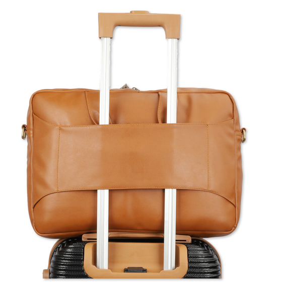 Tan | Protecta Higher Ground Premium Office Laptop Bag-8