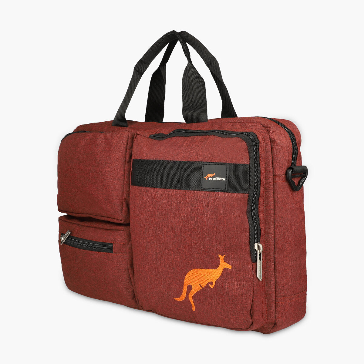 Rust Red, Protecta Leap Laptop Office Bag-2