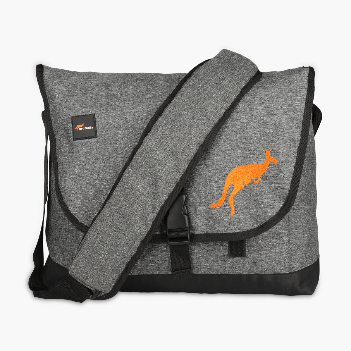 Stone Grey, Protecta Leap Laptop Office Messenger Bag-6