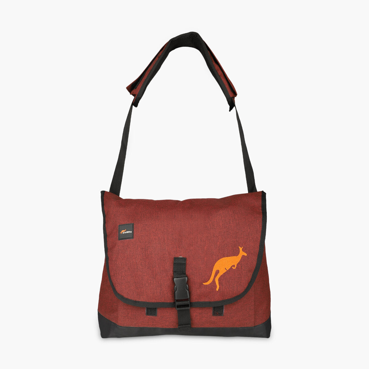 Rust Red, Protecta Leap Laptop Office Messenger Bag-4