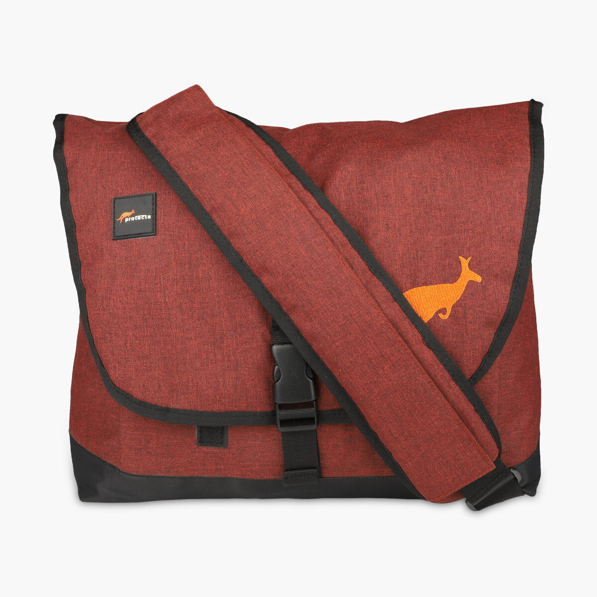 Rust Red, Protecta Leap Laptop Office Messenger Bag-6