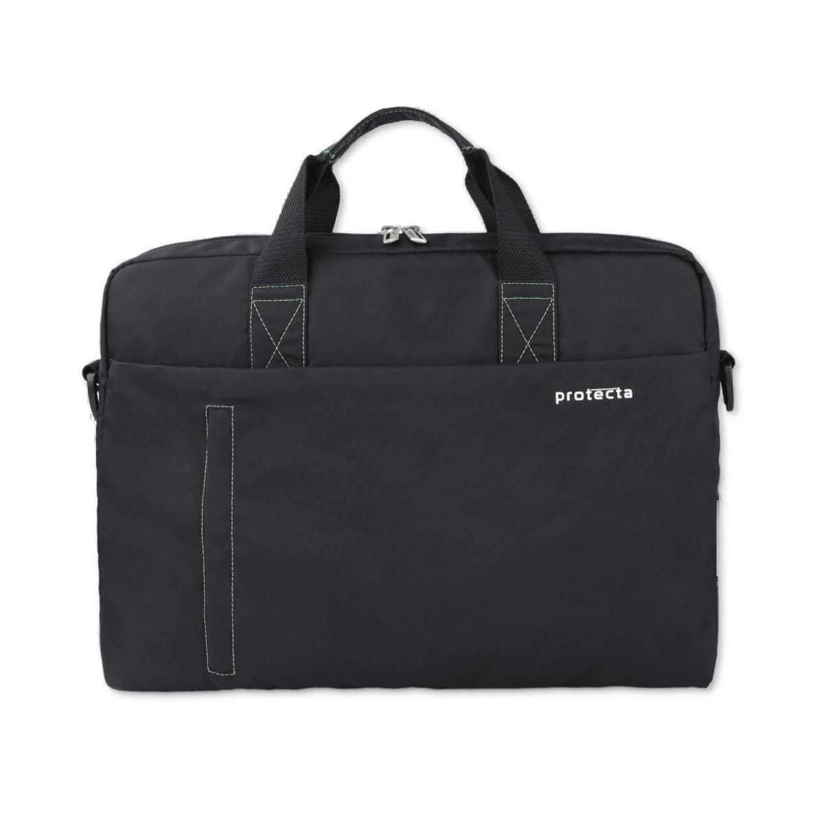 Black Green, Protecta Momentum Laptop Office Bag-Main
