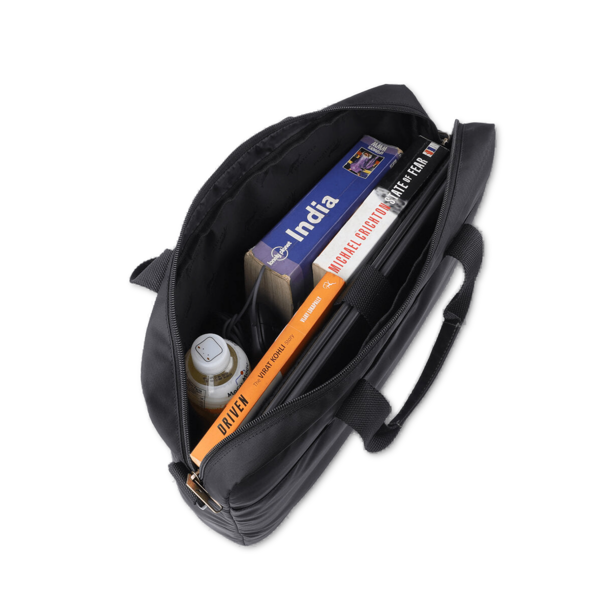 Black Green, Protecta Momentum Laptop Office Bag-1