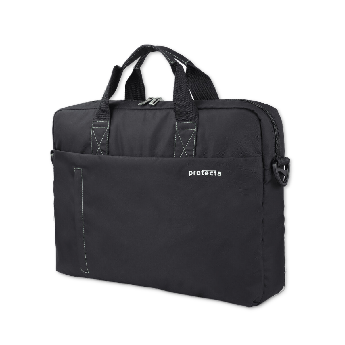 Black Green, Protecta Momentum Laptop Office Bag-2