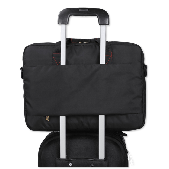 Black Red, Protecta Momentum Laptop Office Bag-8