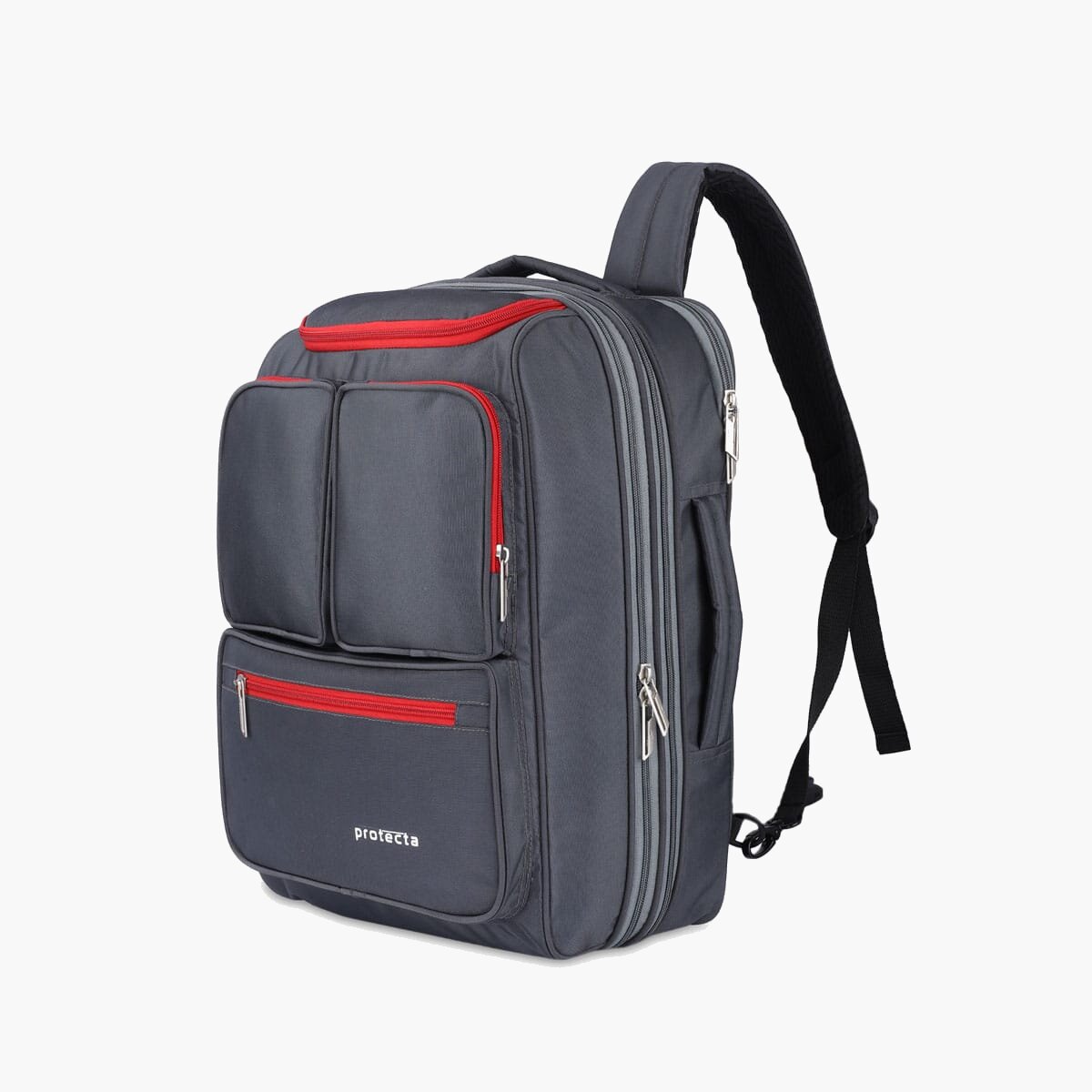 Grey-Red | Protecta Organised Chaos XL Travel Convertible Laptop Backapck-1