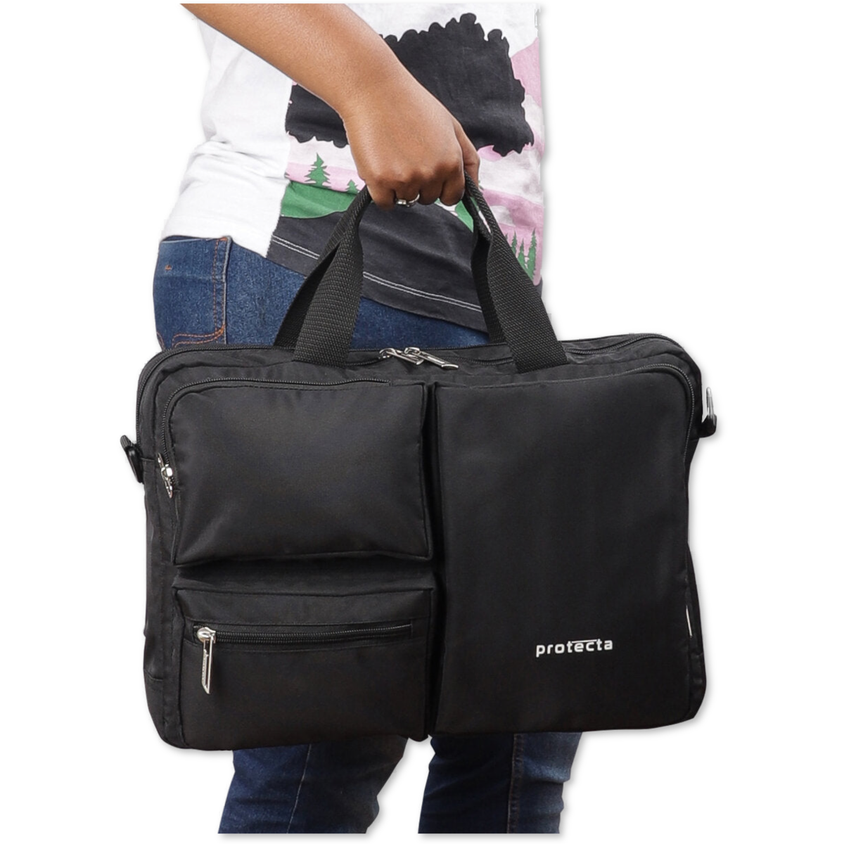 Black | Protecta Organised Chaos 2.0 Office Laptop Bag - 7