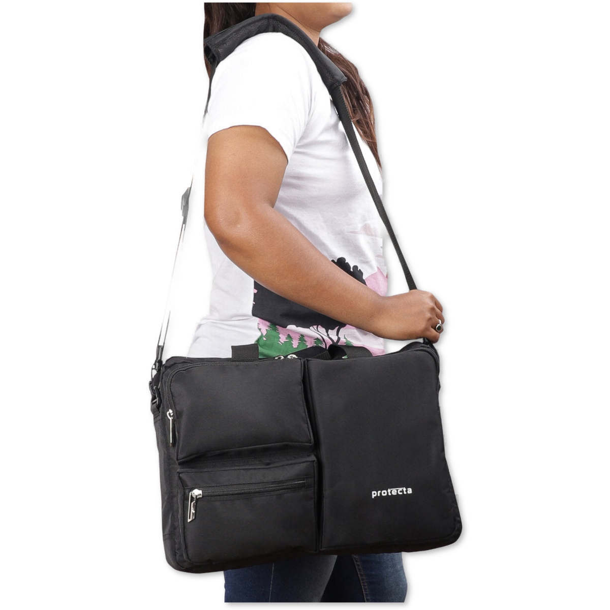 Black | Protecta Organised Chaos 2.0 Office Laptop Bag - 8