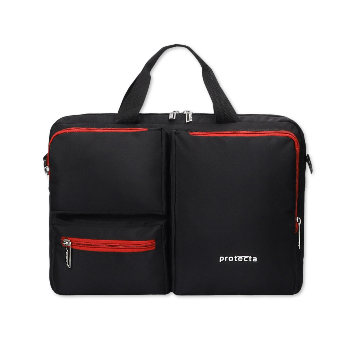 Black Red | Protecta Organised Chaos 2.0 Office Laptop Bag - Main