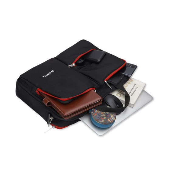 Black Red | Protecta Organised Chaos 2.0 Office Laptop Bag - 1