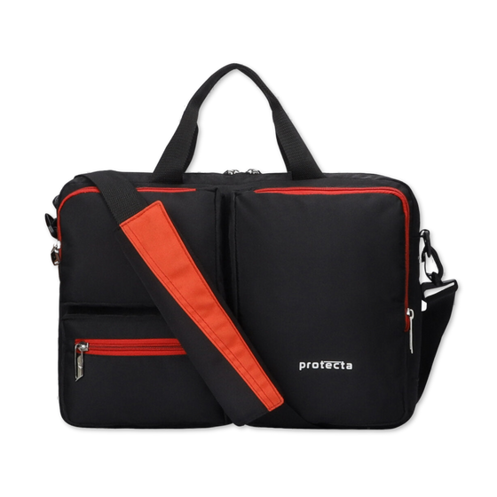 Black Red | Protecta Organised Chaos 2.0 Office Laptop Bag - 5