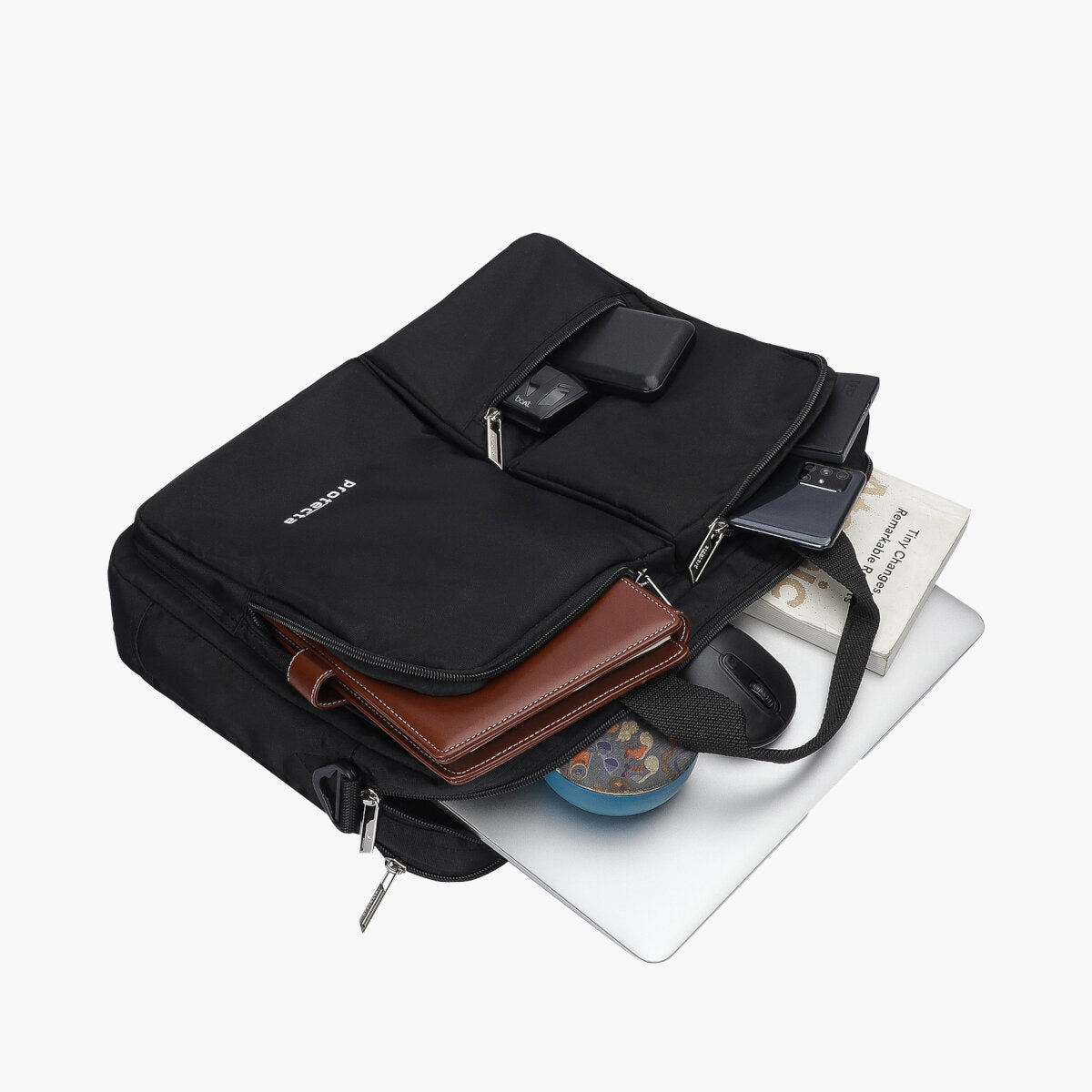 Black | Protecta Organised Chaos 2.0 Office Laptop Bag - 1
