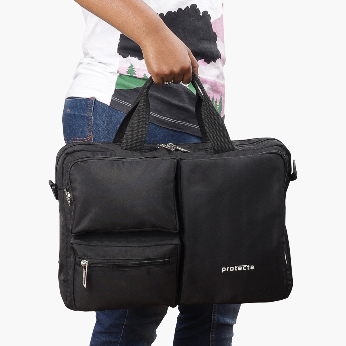 Black | Protecta Organised Chaos 2.0 Office Laptop Bag - 7