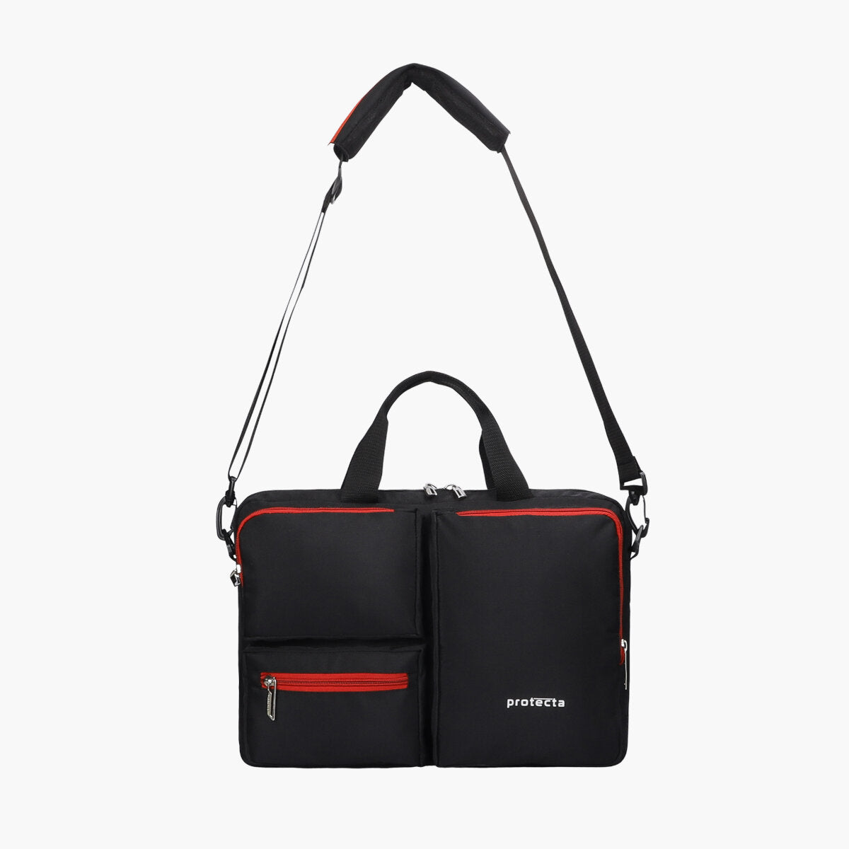 Black Red | Protecta Organised Chaos 2.0 Office Laptop Bag - 3