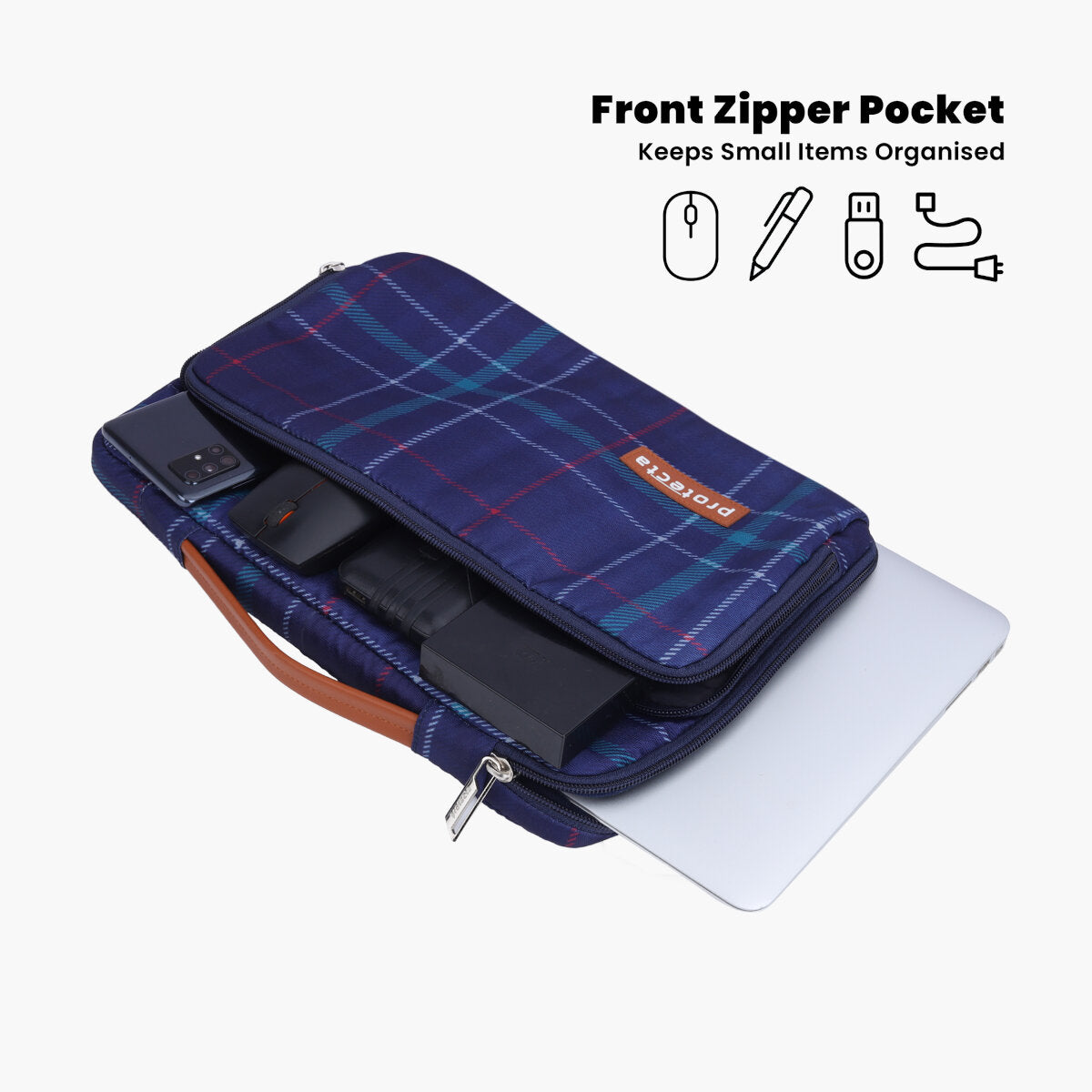Plaid Print | Protecta Oscar Laptop Bag