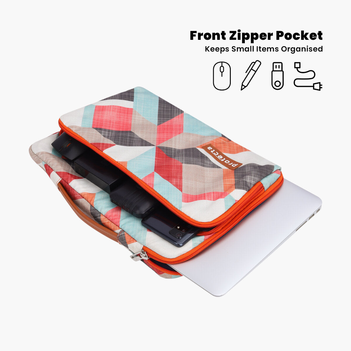Geometric Print | Protecta Oscar Laptop Bag