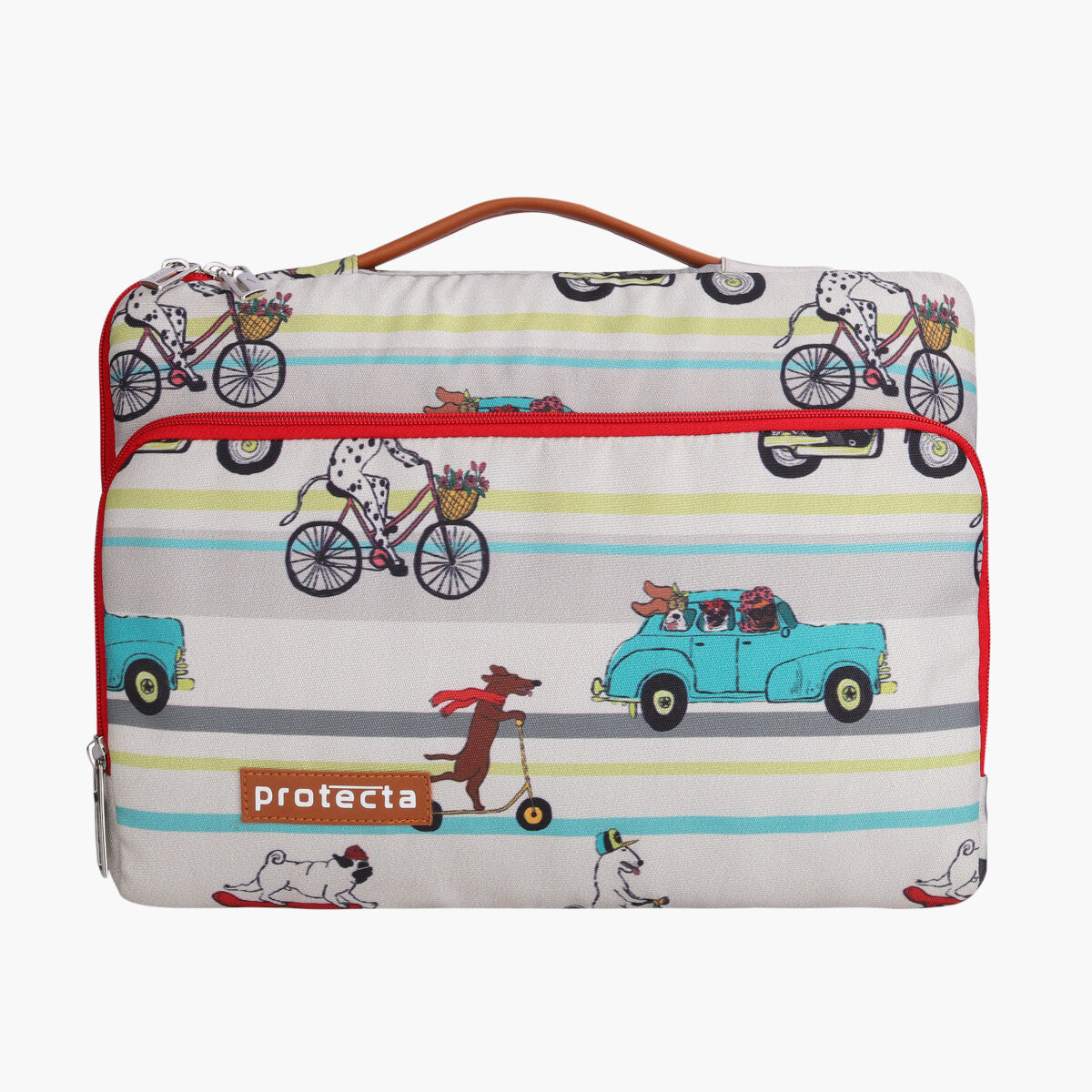 Travelling Dogs Print | Protecta Oscar Laptop Bag