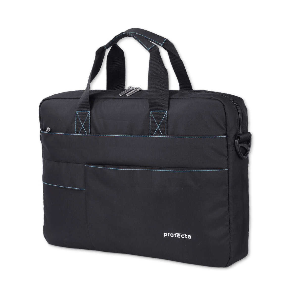 Black-Blue, Protecta Pace Laptop Office Bag-1