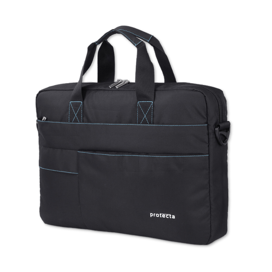 Black-Blue, Protecta Pace Laptop Office Bag-1