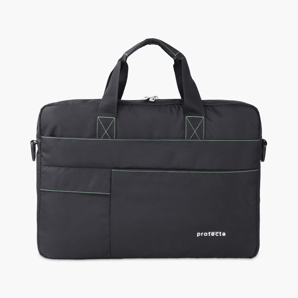 Black-Green | Protecta Pace Laptop Office Bag-Main