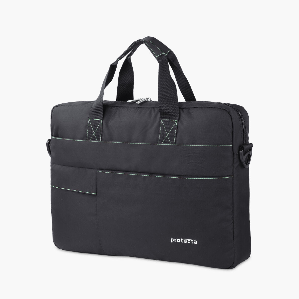 Black-Green | Protecta Pace Laptop Office Bag-2