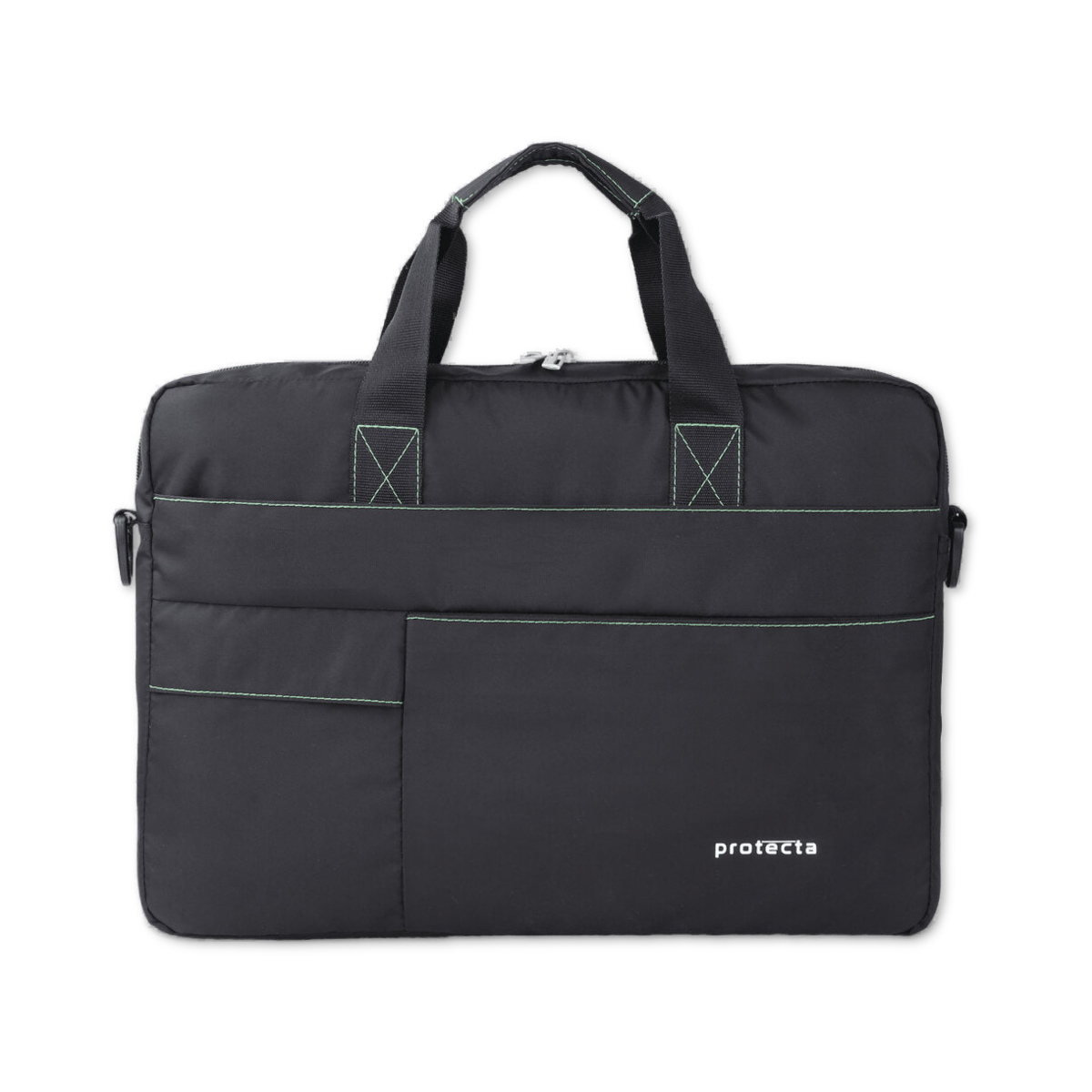 Black-Green | Protecta Pace Laptop Office Bag-Main