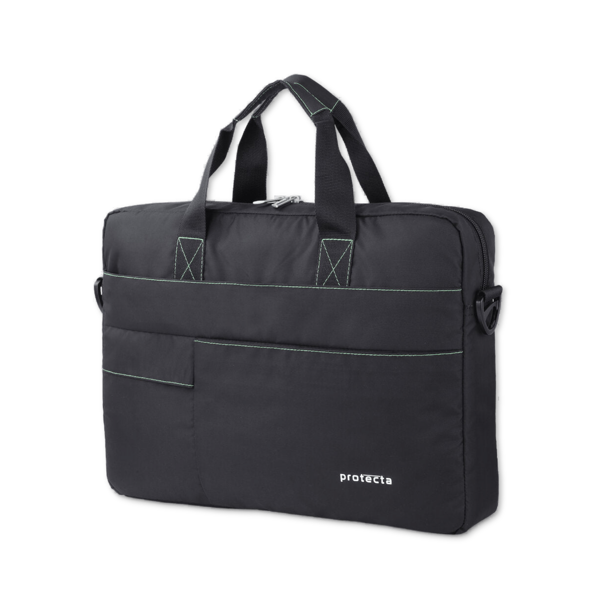 Black-Green | Protecta Pace Laptop Office Bag-2