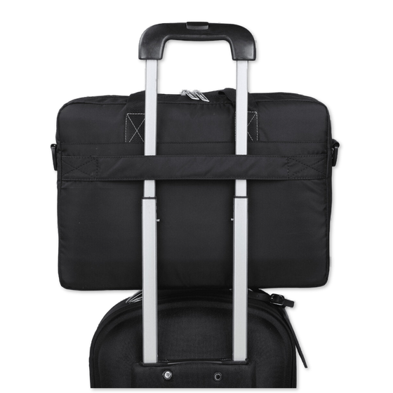 Black-Green | Protecta Pace Laptop Office Bag-8