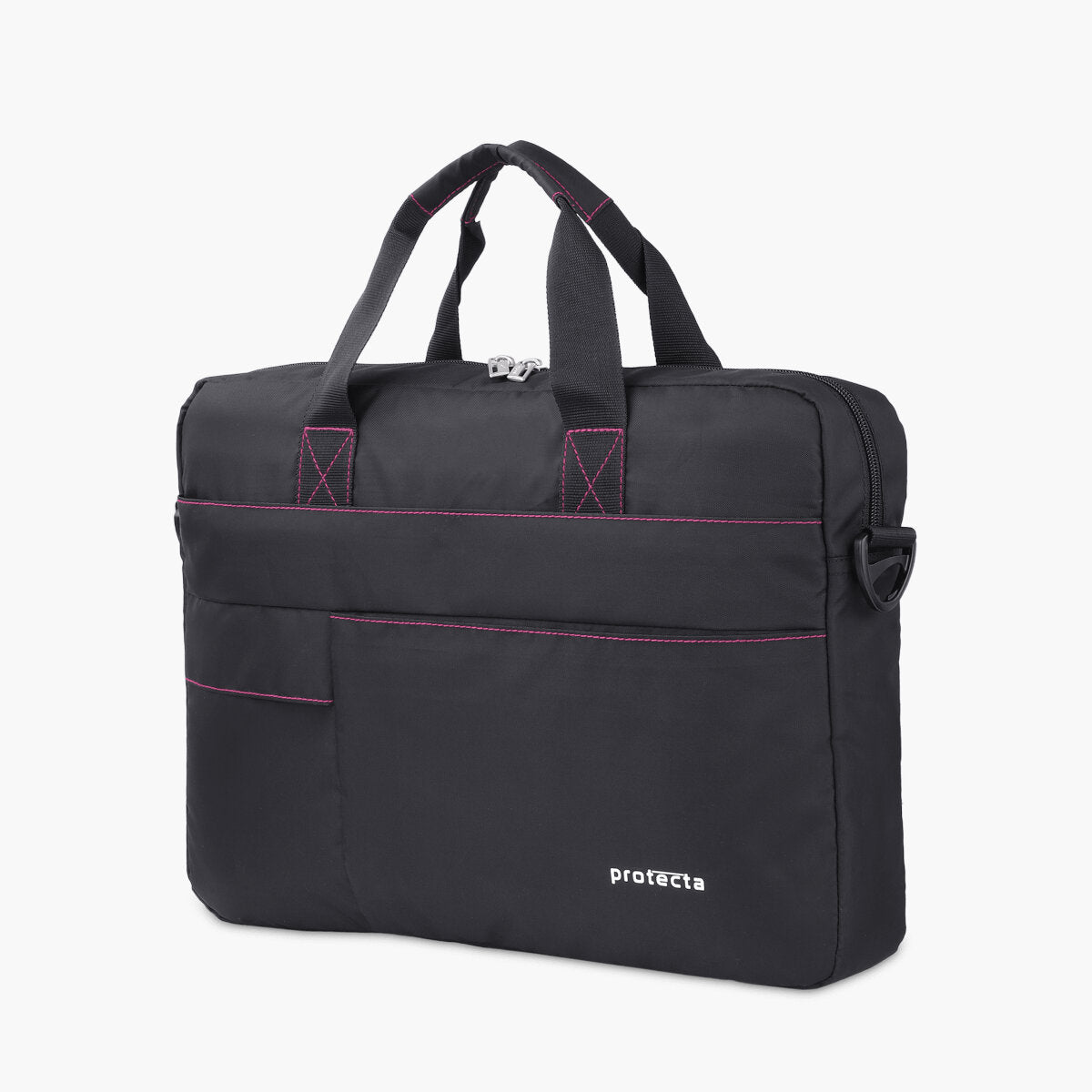 Black-Pink | Protecta Pace Laptop Office Bag-2