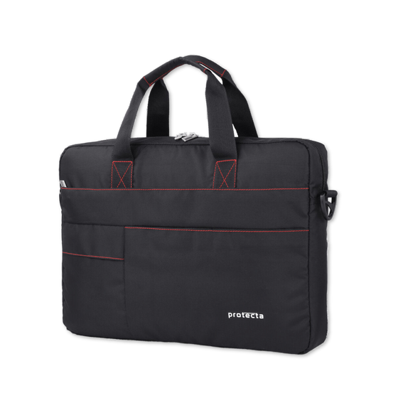 Black-Red | Protecta Pace Laptop Office Bag-2