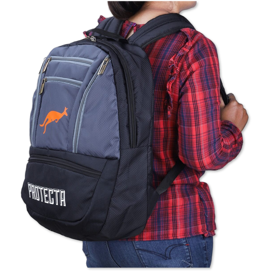 Black-Grey | Protecta Paragon Laptop Backpack-6