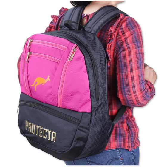Black-Pink | Protecta Paragon Laptop Backpack-5
