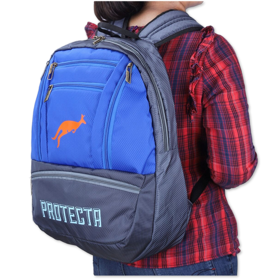 Grey-Blue | Protecta Paragon Laptop Backpack-6