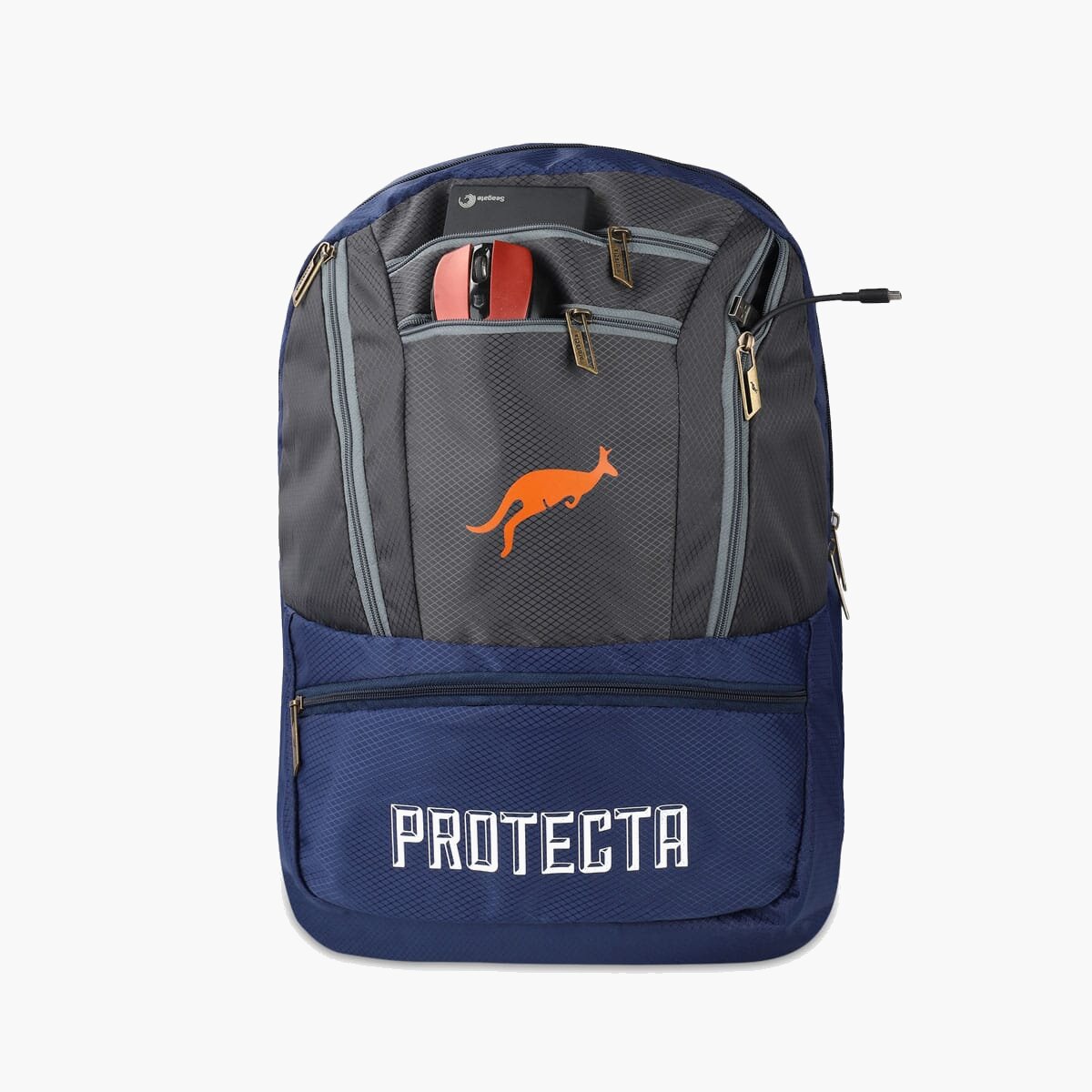 Navy-Grey | Protecta Paragon Laptop Backpack-4