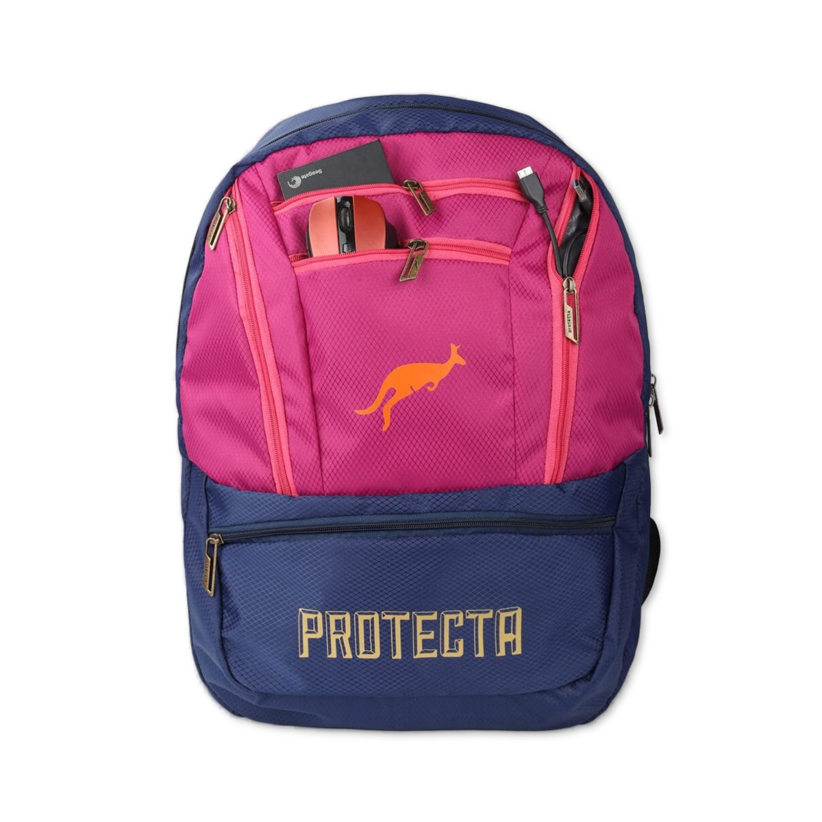 Navy-Pink | Protecta Paragon Laptop Backpack-5