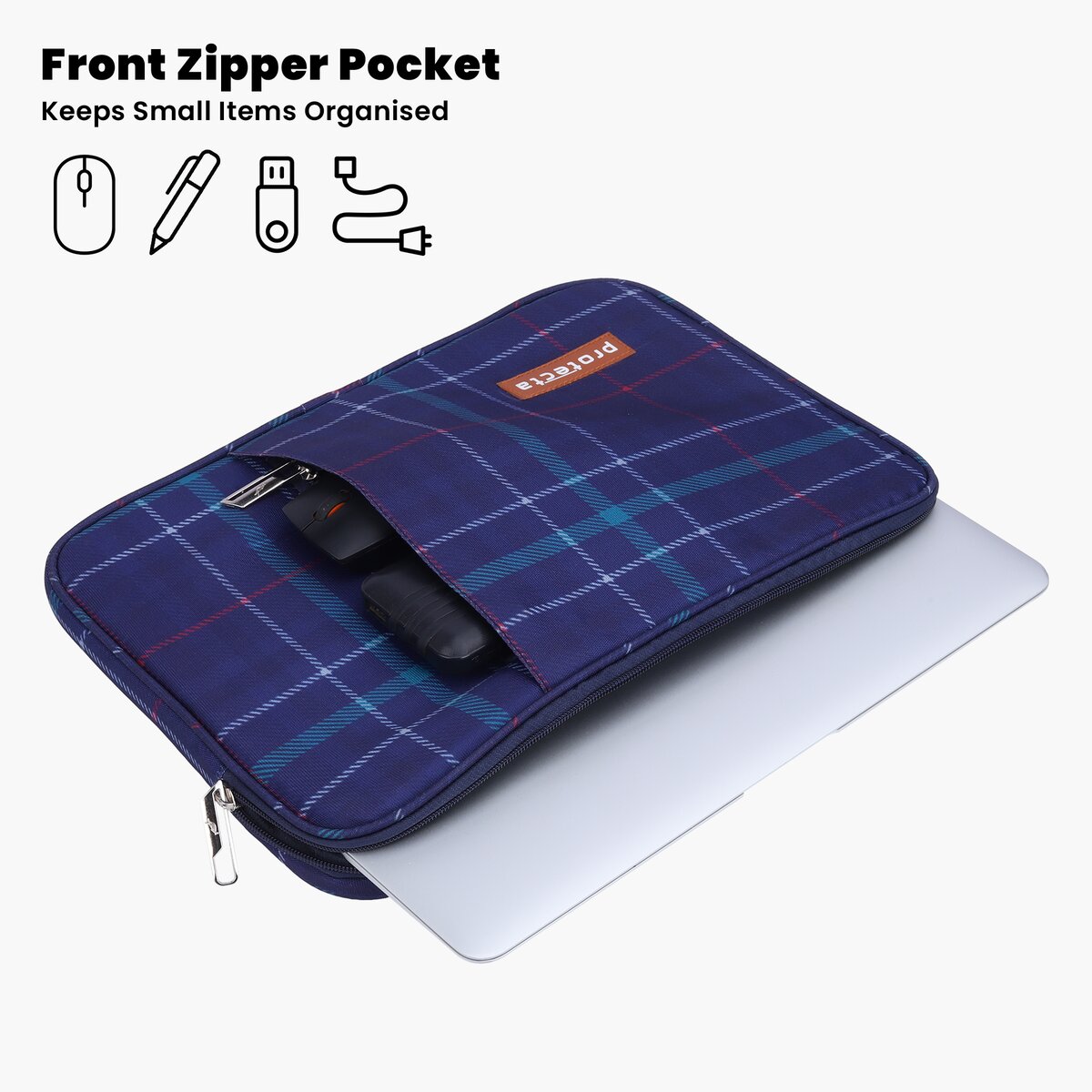 Plaid Print|Phoenix Laptop Sleeve 