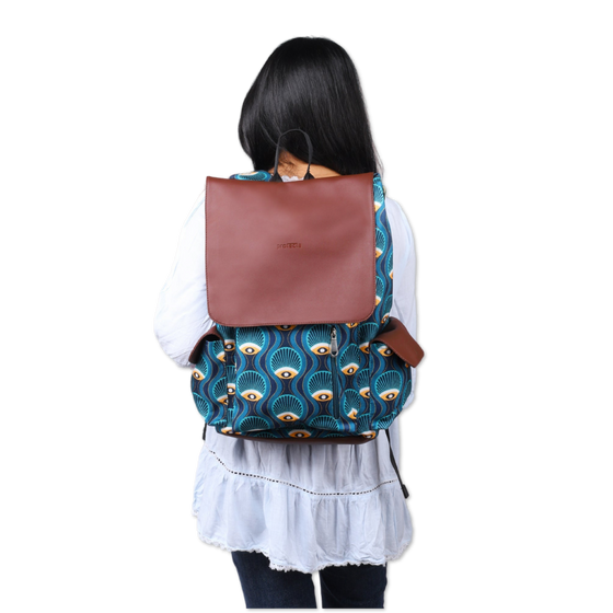 Art Deco Print | Protecta Prisma Laptop Backpack - Main