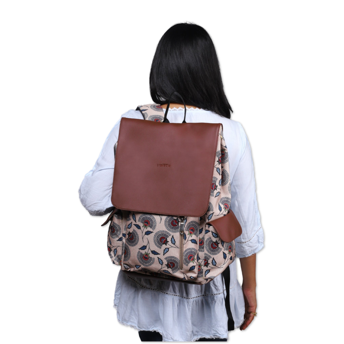 Floral Print | Protecta Prisma Laptop Backpack - Main