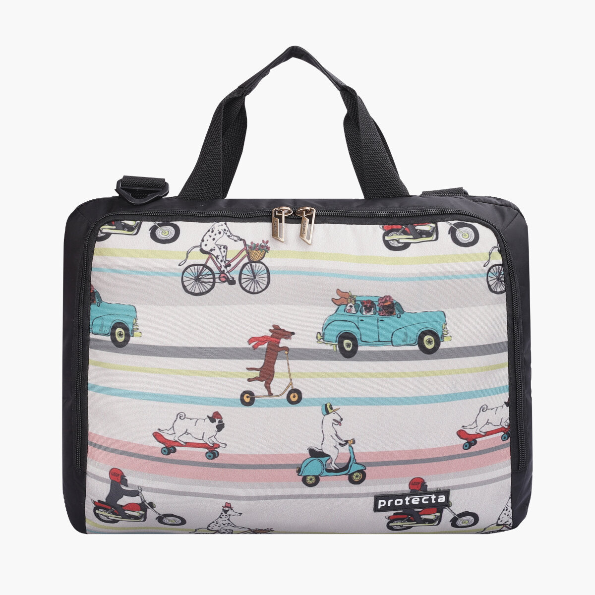Travelling Dogs Print | Protecta The Professional Office Laptop Bag - Main