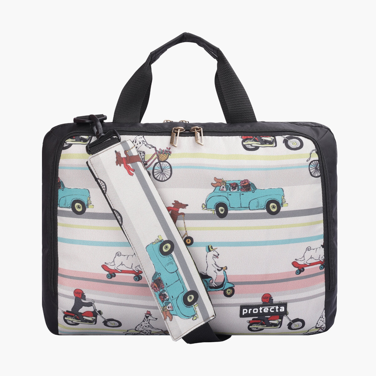 Travelling Dogs Print | Protecta The Professional Office Laptop Bag - 6
