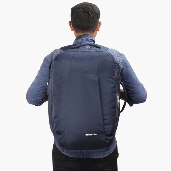Navy | Protecta Proposed Merger Convertible Office Trave Laptop Backpack-5