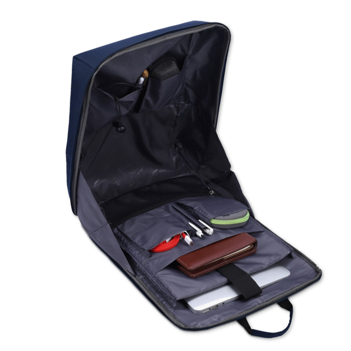 Blue | Protecta Quest Anti-Theft Office Laptop Backpack - 4