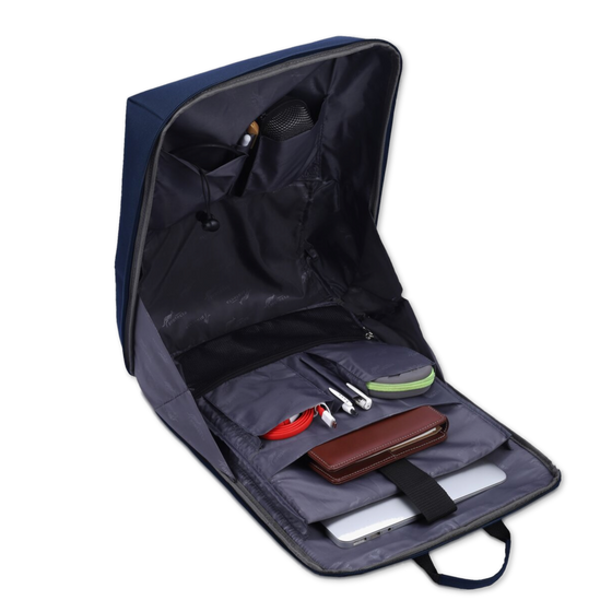 Blue | Protecta Quest Anti-Theft Office Laptop Backpack - 4