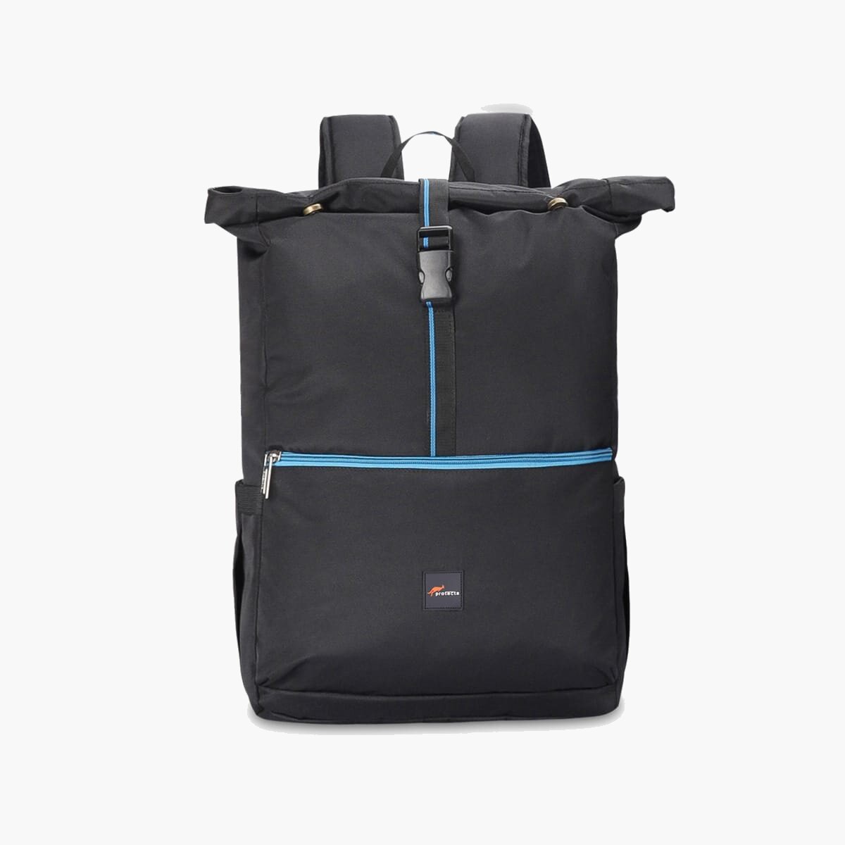 Black-Blue | Protecta Reload Roll Top Laptop Bag- Main