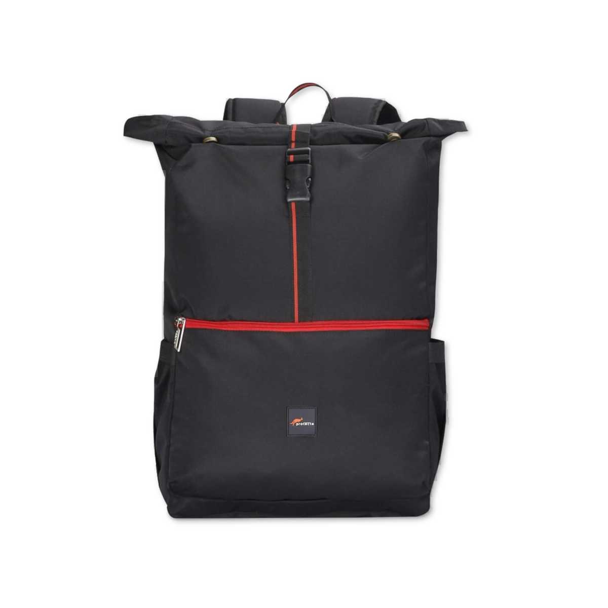 Black-Red | Protecta Reload Roll Top Laptop Bag- Main