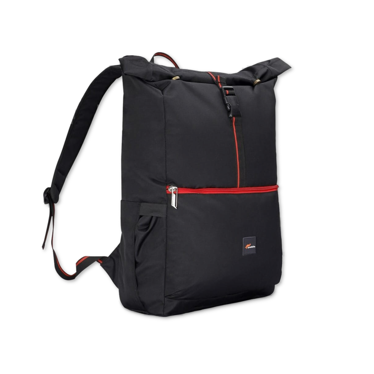 Black-Red | Protecta Reload Roll Top Laptop Bag- 1