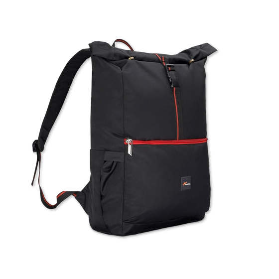 Black-Red | Protecta Reload Roll Top Laptop Bag- 1