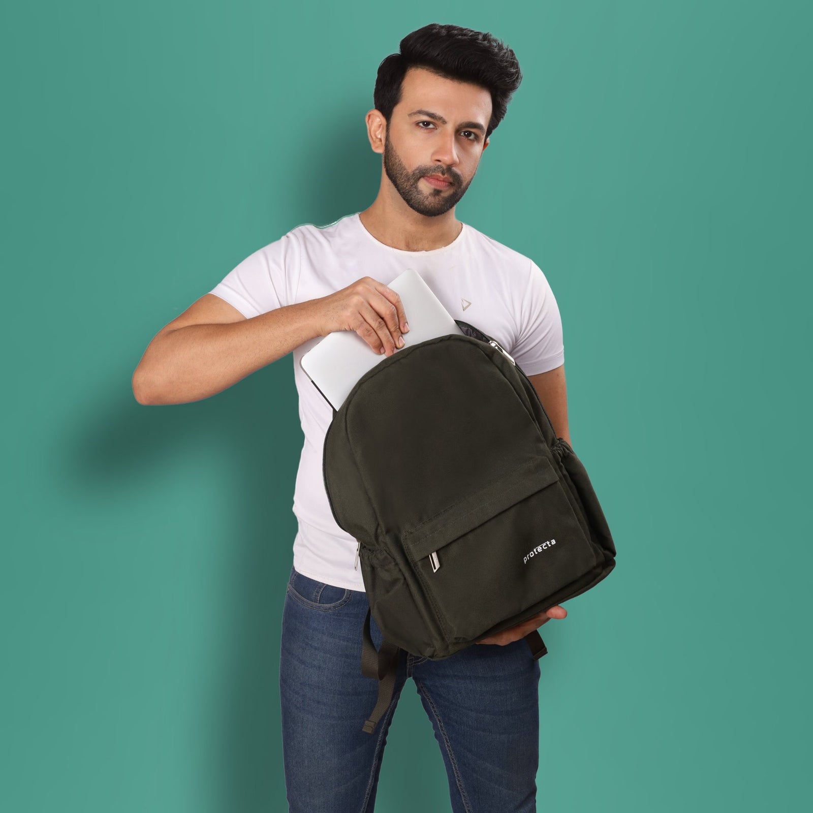 Olive Green | Protecta Spectrum Laptop Backpack - 6