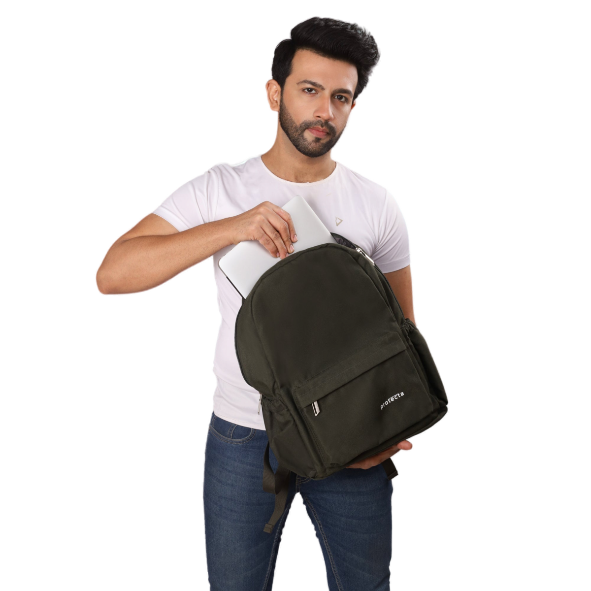 Olive Green | Protecta Spectrum Laptop Backpack - 6
